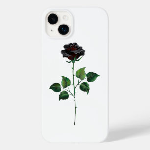 Black rose flower Case-Mate iPhone 14 plus case