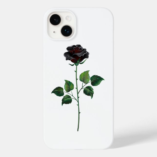 Black rose flower Case-Mate iPhone case (Back)