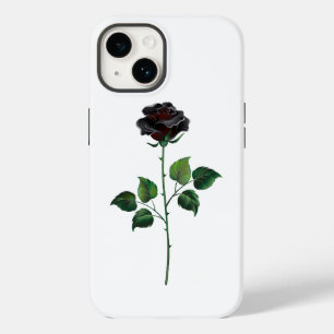 Black rose flower Case-Mate iPhone 14 case