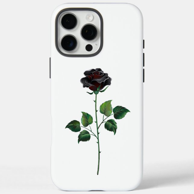 Black rose flower Case-Mate iPhone case (Back)