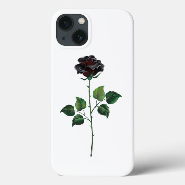 Black rose flower Case-Mate iPhone case (Back)