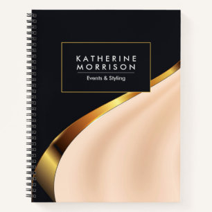 Black Rose Gold and Foil Notebook