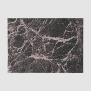 Black & Rose Gold Pink Glitter Marble Glam Trendy Tissue Paper