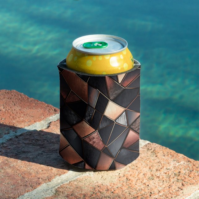 Black Rose Gold Tiles Can Cooler (In Situ Pool)