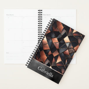 Black Rose Gold Tiles Planner