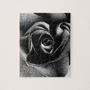 BLACK ROSE JIGSAW PUZZLE