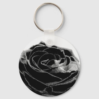 black rose key ring