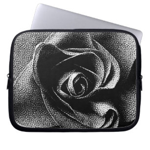 BLACK ROSE LAPTOP SLEEVE