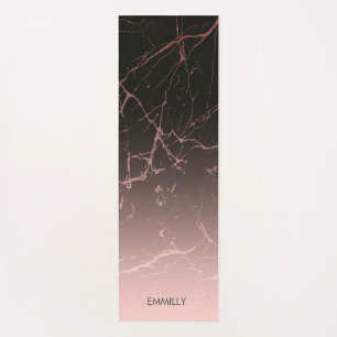 Black Rose Marble Yoga Mat