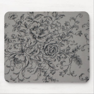 Black Rose Mouse Mat