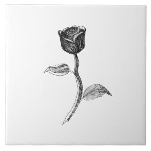 Black Rose. Tile