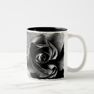 BLACK ROSE Two-Tone COFFEE MUG