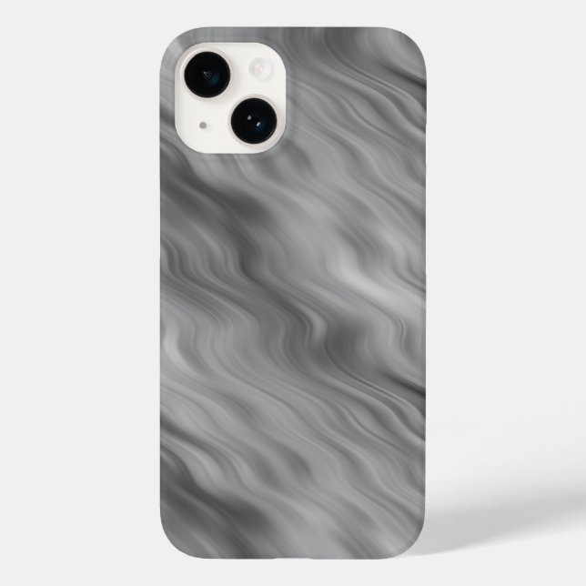 Black Rose Wavy Texture Case-Mate iPhone Case (Back)
