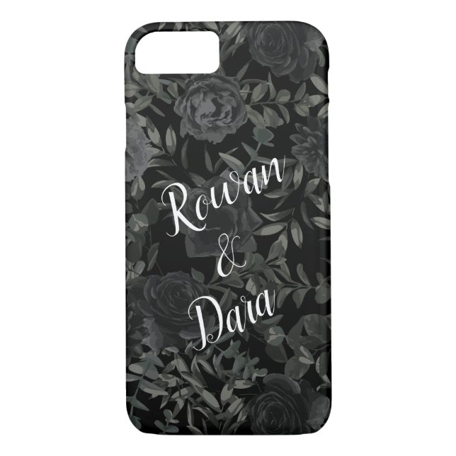 Black Rose Wedding Gothic Case-Mate iPhone Case (Back)