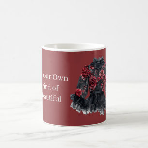 Black Roses Blouse Be Your Own Kind of Beautiful Coffee Mug