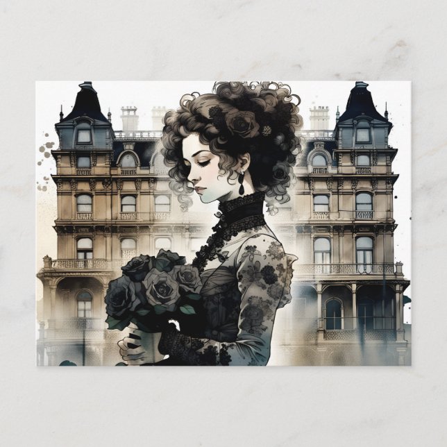 Black Roses Postcard (Front)