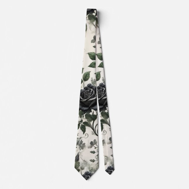 Black roses tie (Front)