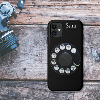 Black Rotary Dial iPhone 5 Case