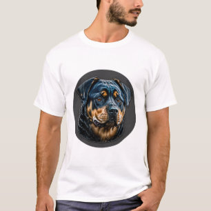Black Rottweiler T-Shirt