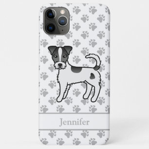 Black Rough Coat Parson Russell Terrier & Name iPhone 11 Pro Max Case