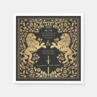 Black Royal Lion Mediaeval Sword Wedding