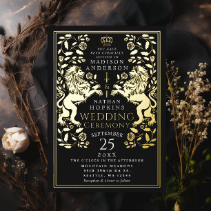 Black Royal Lion Mediaeval Wedding