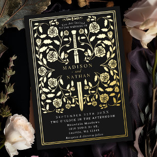 Black Royal Mediaeval Sword Wedding
