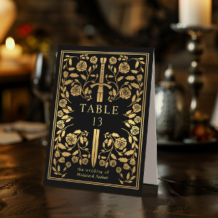 Black Royal Mediaeval Sword Wedding 