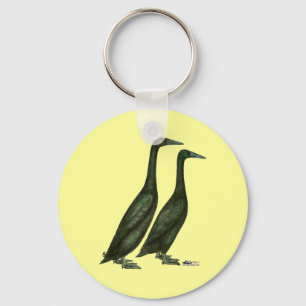 Black Runner Ducks Key Ring