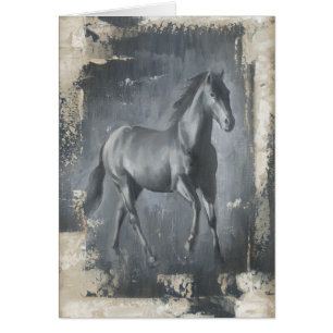 Black Running Stallion