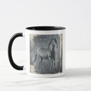 Black Running Stallion Mug