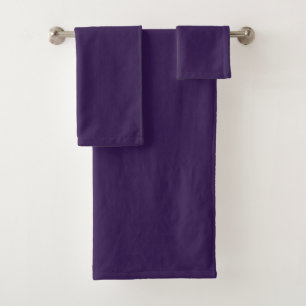 Black Russian, deep purple Bath Towel Set