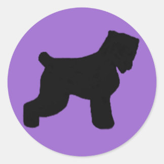 Black Russian Terrier Classic Round Sticker