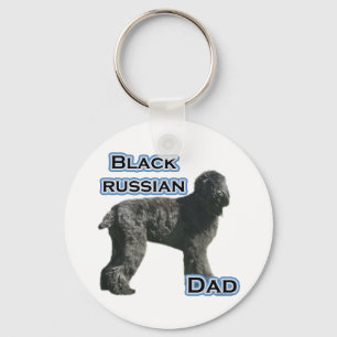Black Russian Terrier Dad 4 - Keychain