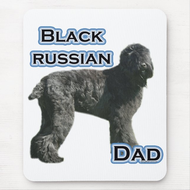 Black Russian Terrier Dad 4 Mouse Mat (Front)
