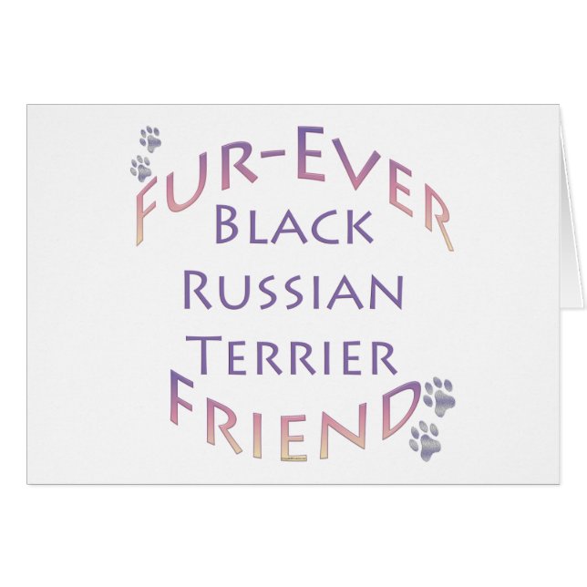 Black Russian Terrier Furever (Front Horizontal)