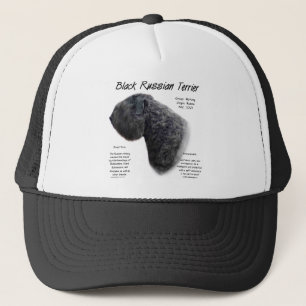 Black Russian Terrier History Design Trucker Hat