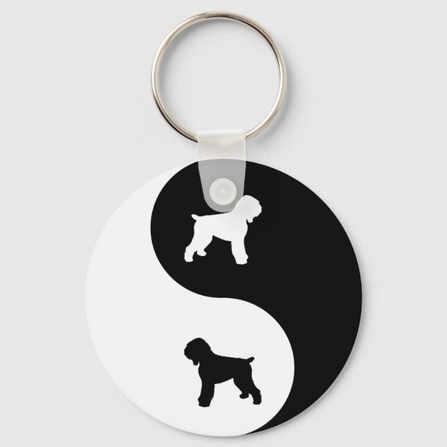 Black Russian Terrier Key Ring (Front)