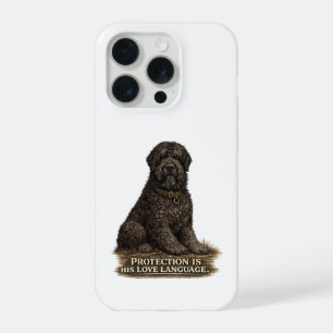 Black Russian Terrier – Love Language iPhone 15 Pro Case