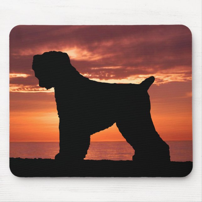 Black Russian Terrier Mouse Mat (Front)