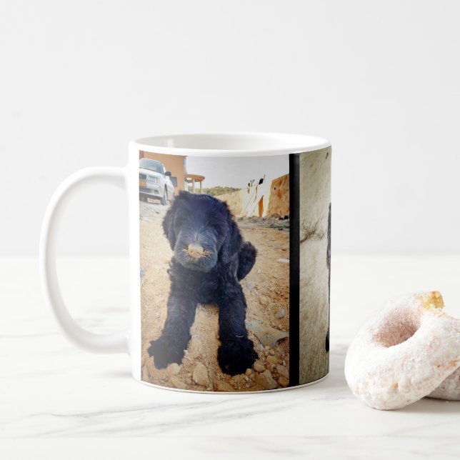 Black Russian Terrier Mug (With Donut)