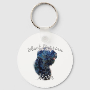 Black Russian Terrier Mum 2 Key Ring