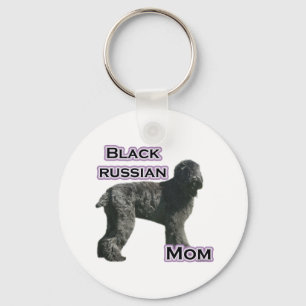 Black Russian Terrier Mum 4  - Keychain