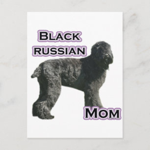 Black Russian Terrier Mum 4 Postcard