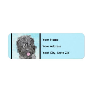 Black Russian Terrier Painting - Cute Original Dog