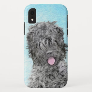 Black Russian Terrier Painting - Cute Original Dog iPhone XR Case