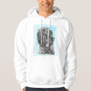 Black Russian Terrier Painting - Cute Original Dog Hoodie
