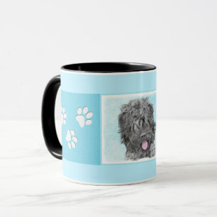 Black Russian Terrier Painting - Cute Original Dog Mug