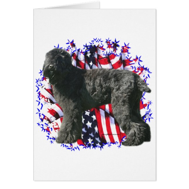 Black Russian Terrier Patriot (Front)