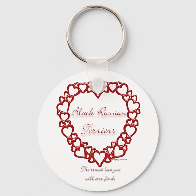 Black Russian Terrier True Love - Keychain (Front)